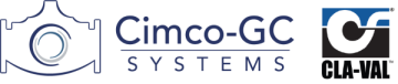 Cimco-GC Systems and Cla-Val logos highlighting their innovative partnership in technology solutions.