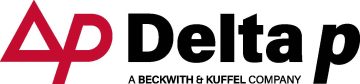 Delta p logo with red triangle, emphasizing innovation for Beckwith & Kuffel Company.