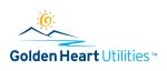 Golden Heart Utilities logo featuring a sun, mountains, and water symbolizing energy and reliability.