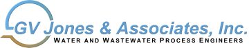 GV Jones & Associates logo, specializing in water and wastewater engineering services.